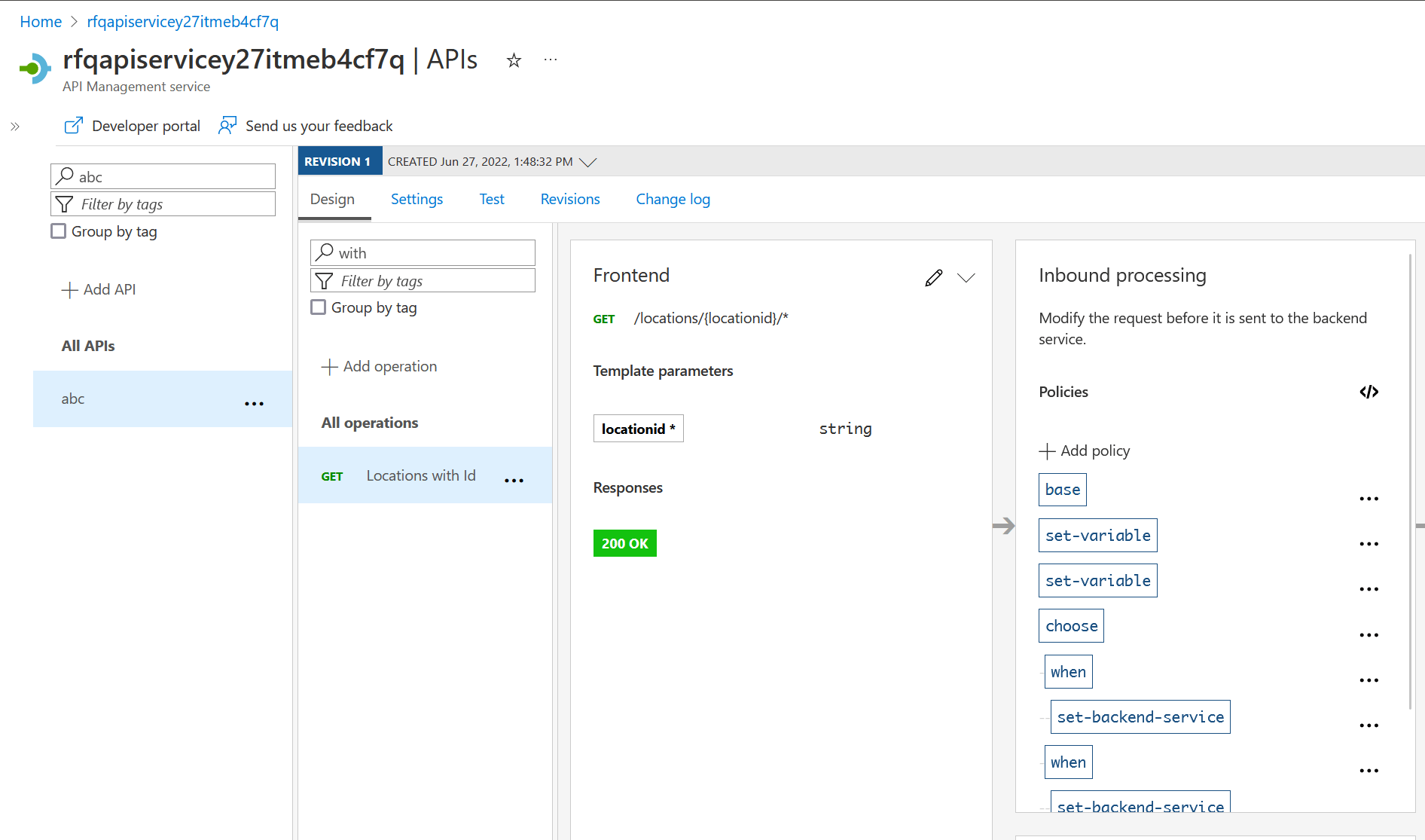 How do I construct this url rewrite policy in Azure APIM? Stack Overflow