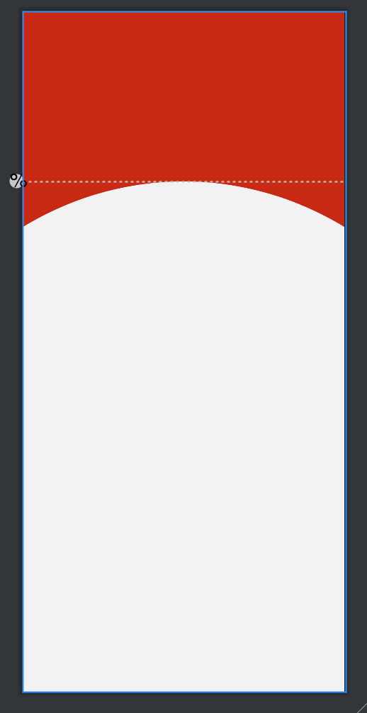 android Is there a way to draw a circle with the starting coordinates