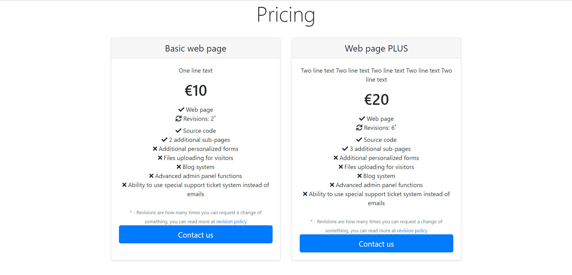 html Horizontal alignment of two Bootstrap cards body Stack Overflow