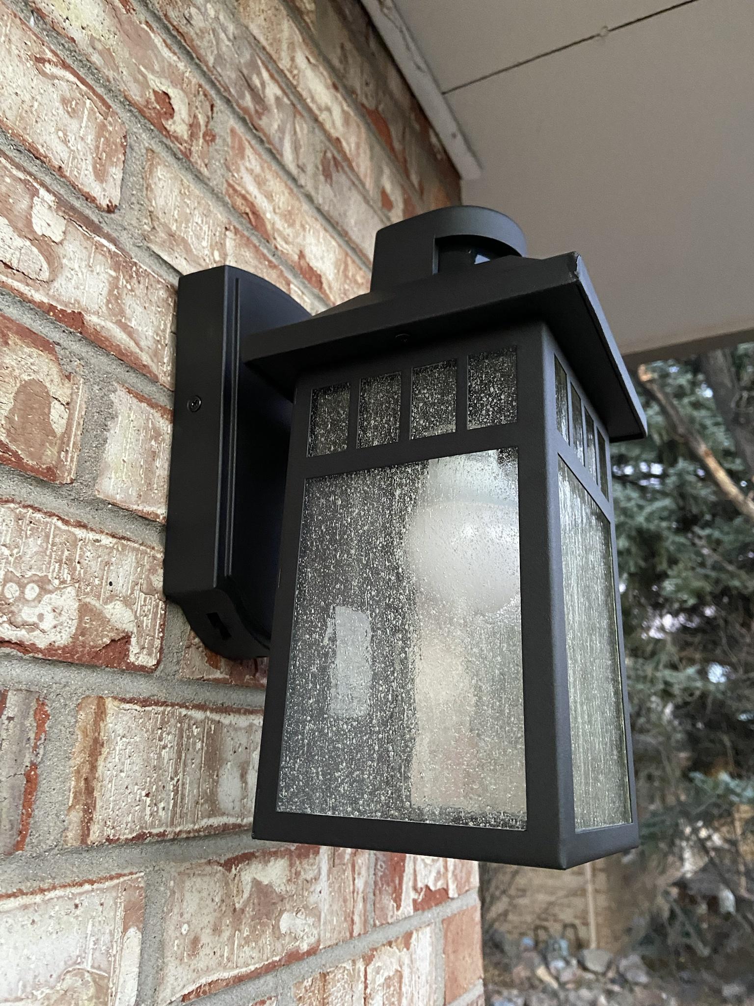 electrical Trim piece to allow flush install of exterior light with