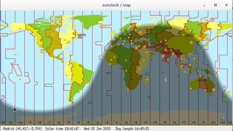indicator Set system clock to local sidereal time (the time needed