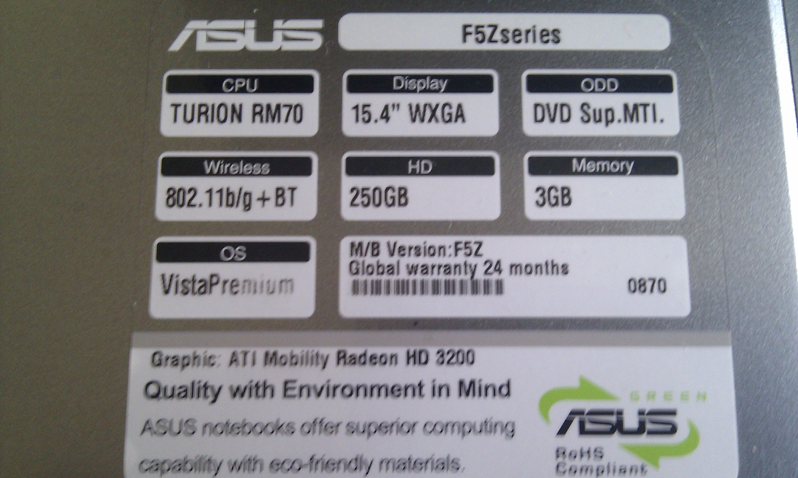 windows xp Which LAN driver should I use for Asus F5Z? Super User