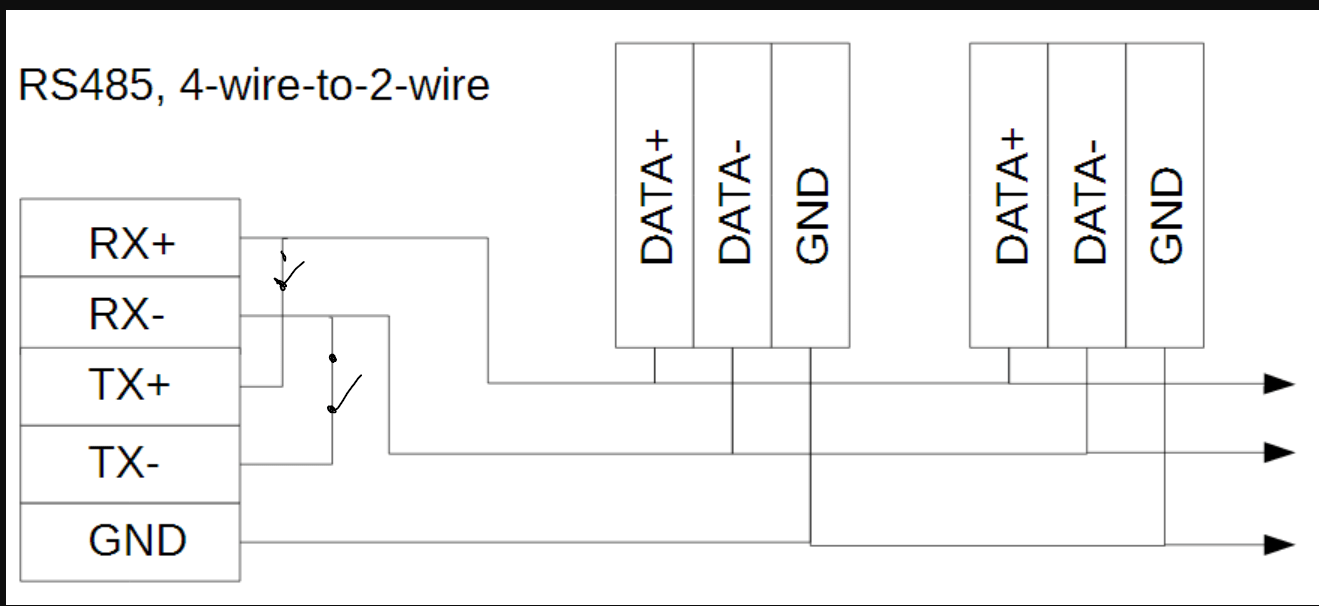 communication - RS-485 4-wire to 2-wire converter - Electrical