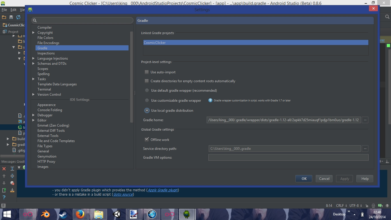 Java hangs on gradle update android studio traderkse