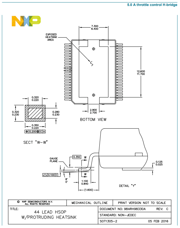 pcb Lead width range for motor driver IC Electrical Engineering