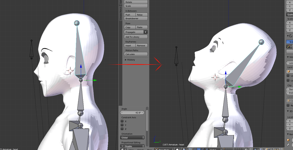 modeling Weight painting problem with human head Blender Stack Exchange