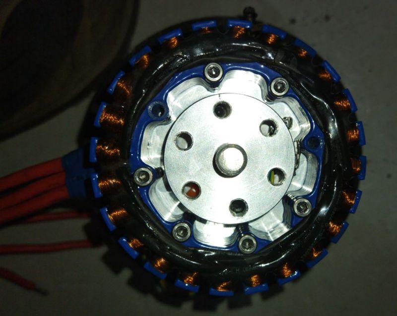 What is the location of the Hall effect sensor in a BLDC motor