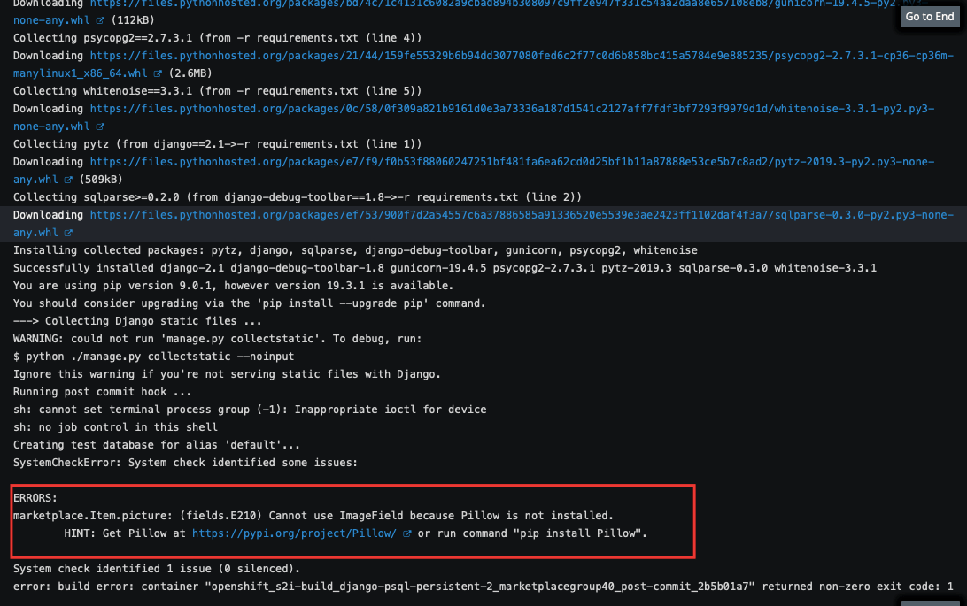 django How to Install Pillow on Openshift Stack Overflow