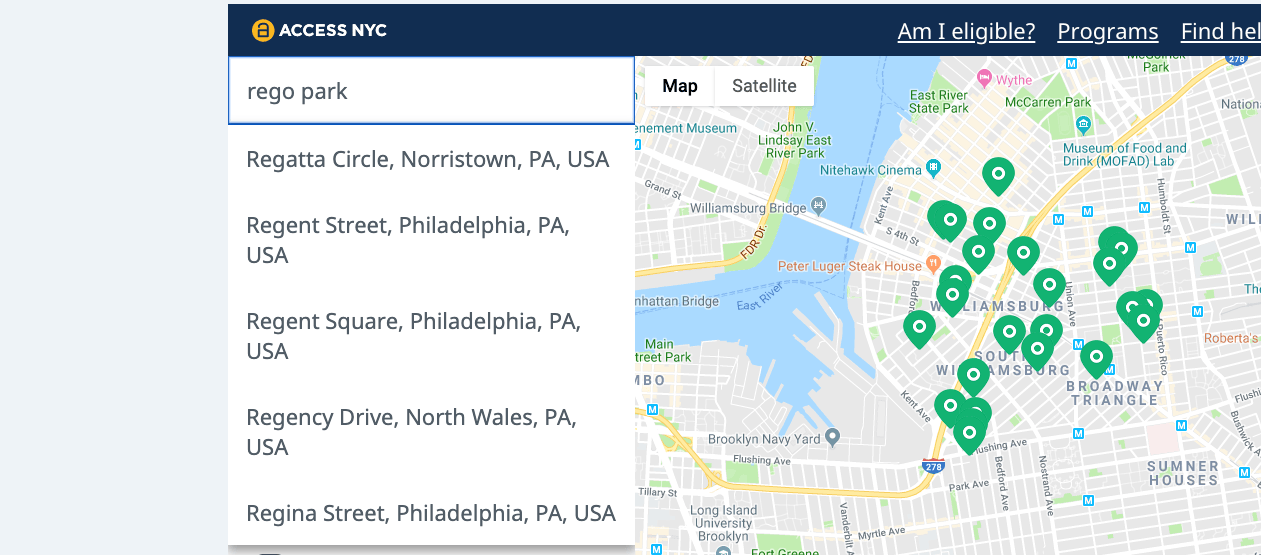 Как ограничить Google Maps API от предоставления
