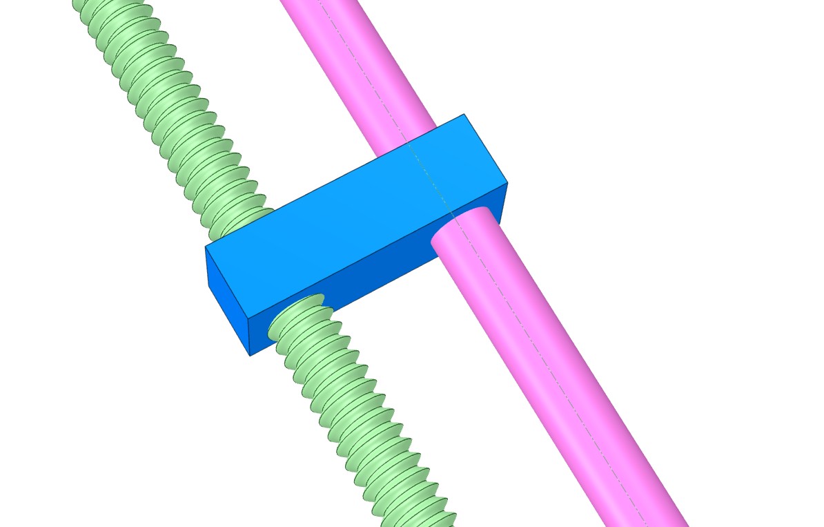 mechanical engineering Using lead screw with lead rod instead of two