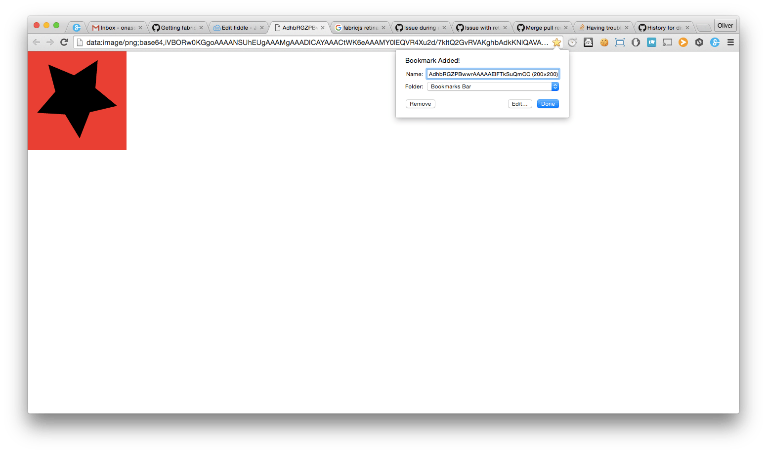 Having trouble with retina output of a fabricjs toDataURL call against