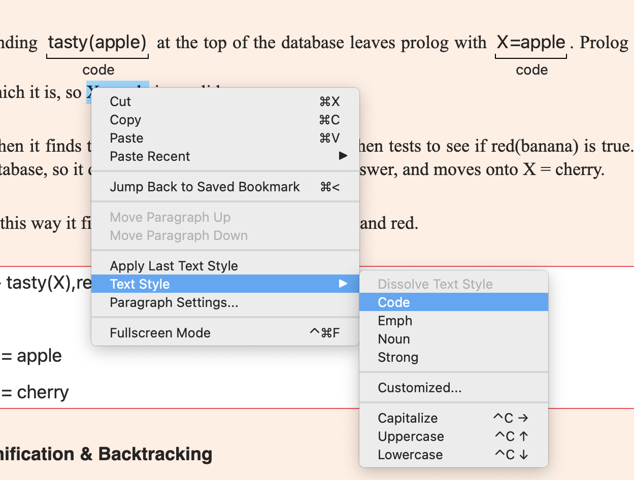 How to configure a text style "code" keyboard shortcut for Lyx? TeX
