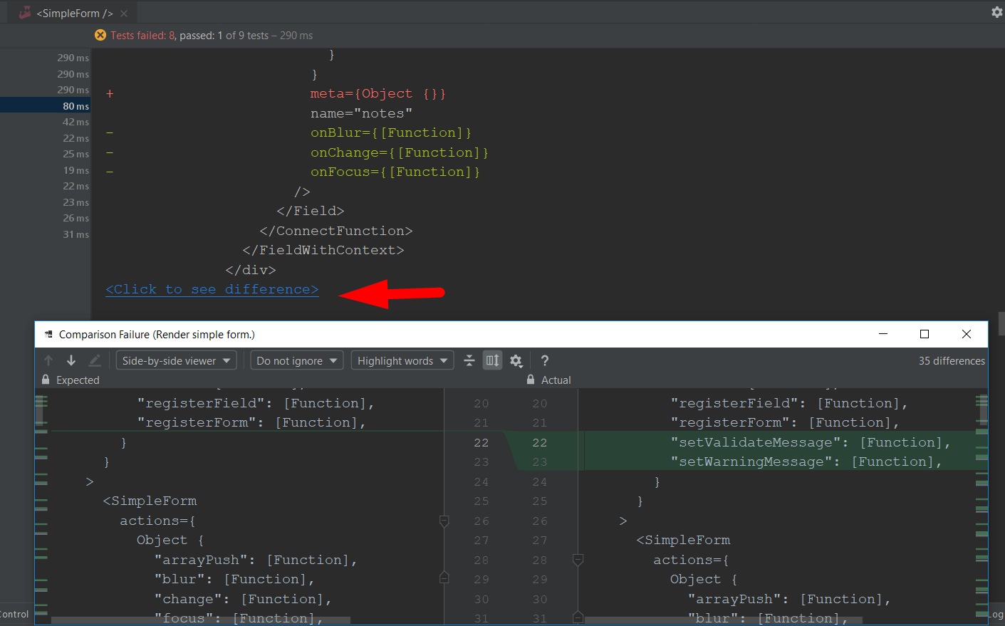 jestjs How to replace snapshot Jest and Storm 2019.1? Stack