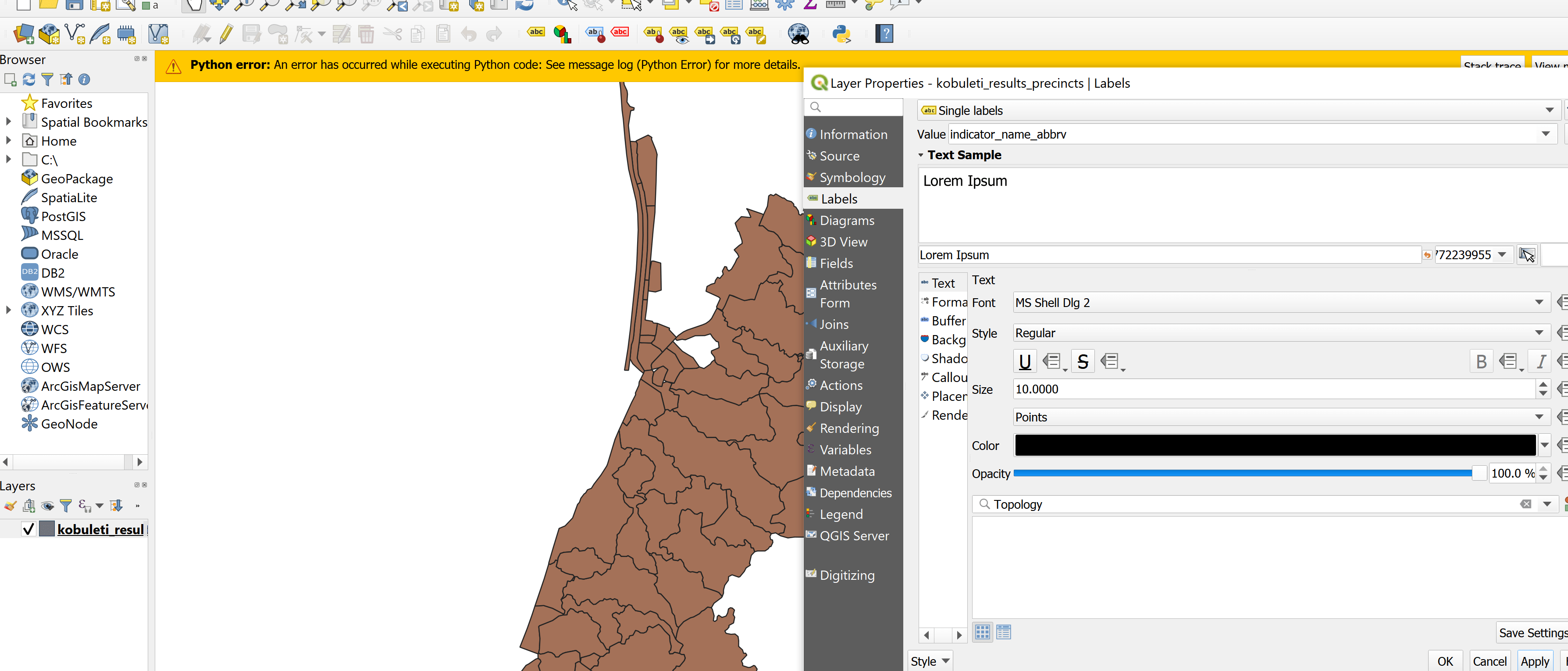 geojson Is it possible to view an array as label in QGIS