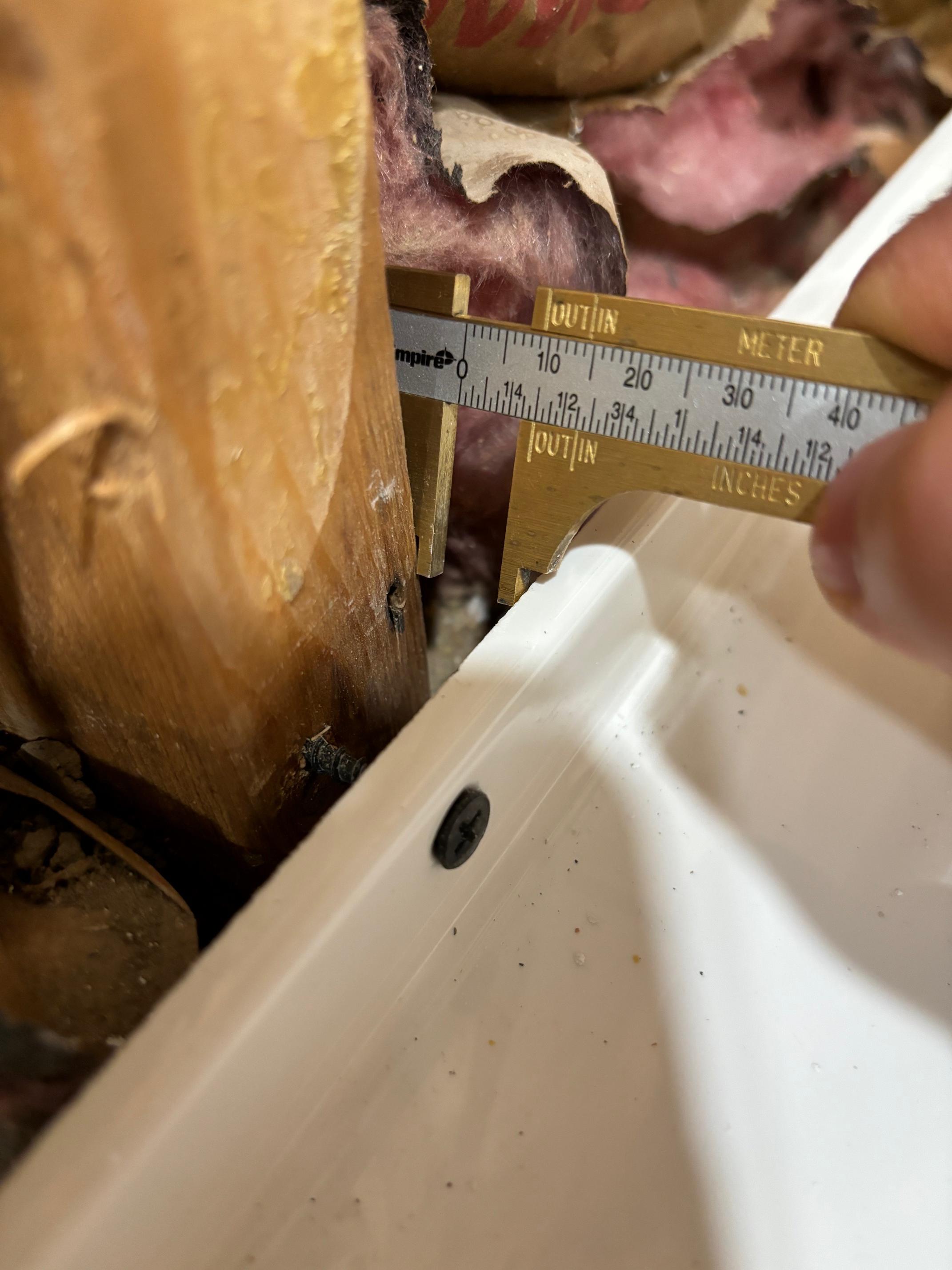 bathtub What to do about the gap between the tub and the studs? Home Improvement Stack Exchange