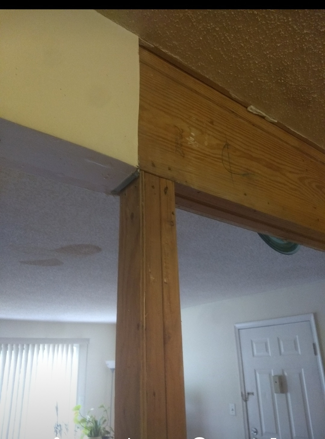 Drywall Wrap vertical wooden column with drywall Love & Improve Life