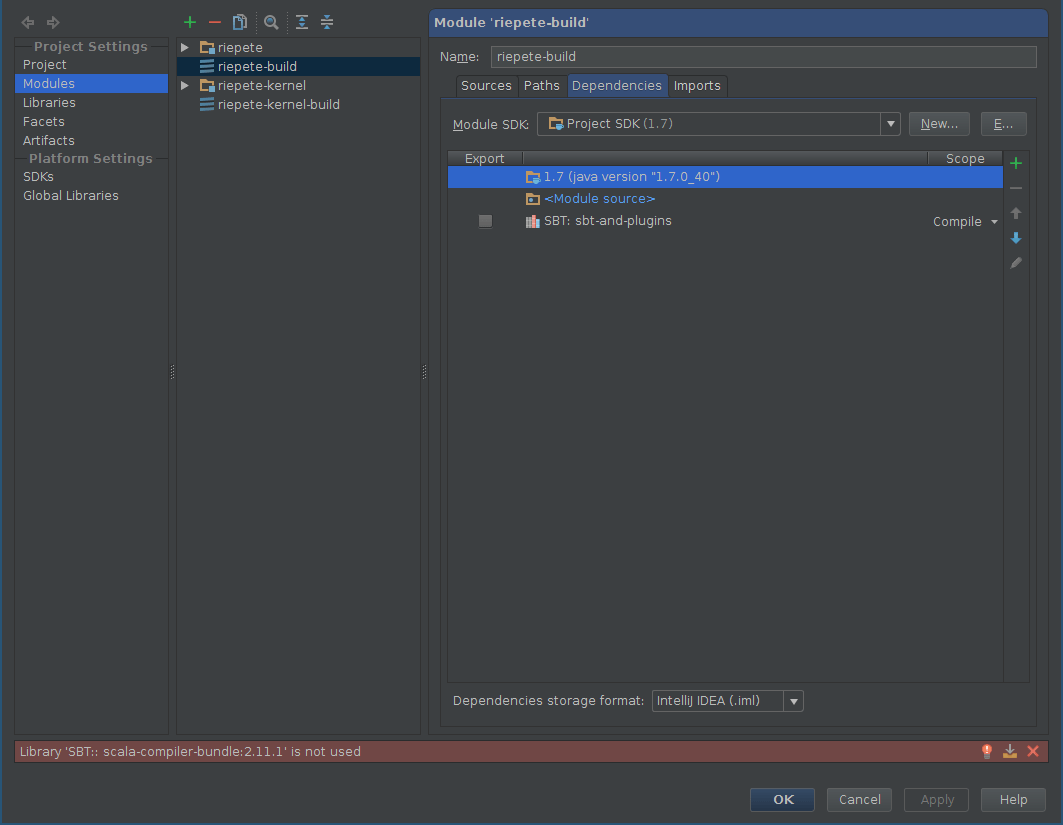 Intellij sbt plugin with project definition in project/Build.scala