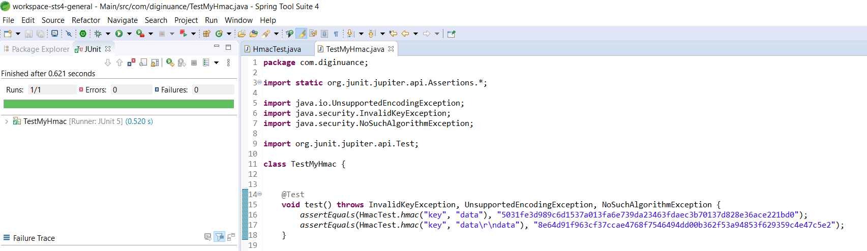 java HMAC SHA256 is incorrect when newlines are present in message