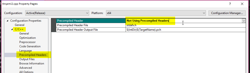 c++ Can't use XMLDocument type is not allowed" Stack