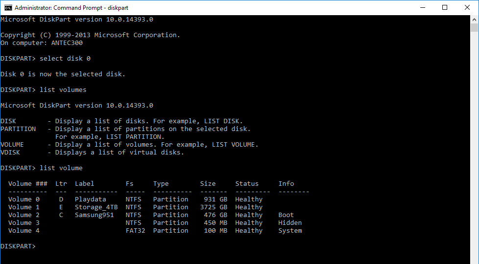 windows Why is the DVDdrive listed as part of the disk 0 in diskpart