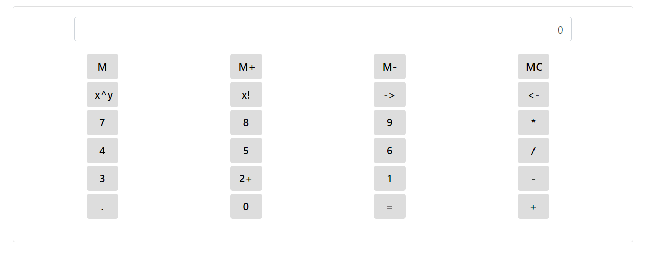 html How do I keep a calculator in bootstrap with fixed with while