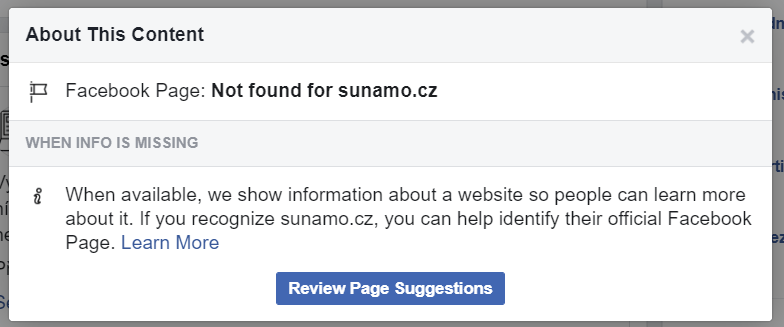 Troubleshoot problems creating a Facebook Page