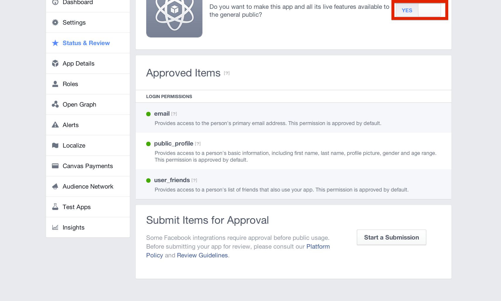 facebook Feed Dialog "An error occurred. Please try again later