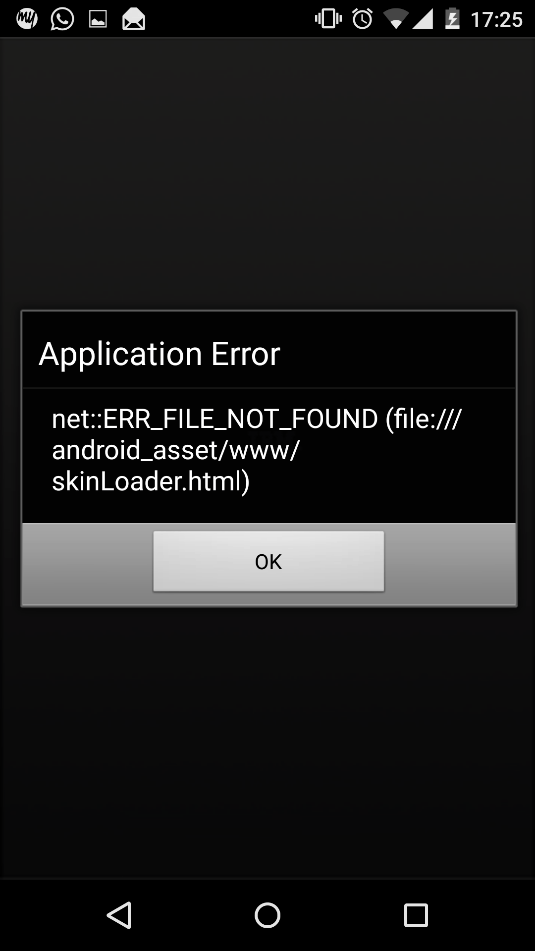 android there was a network error (file///android_asset/www