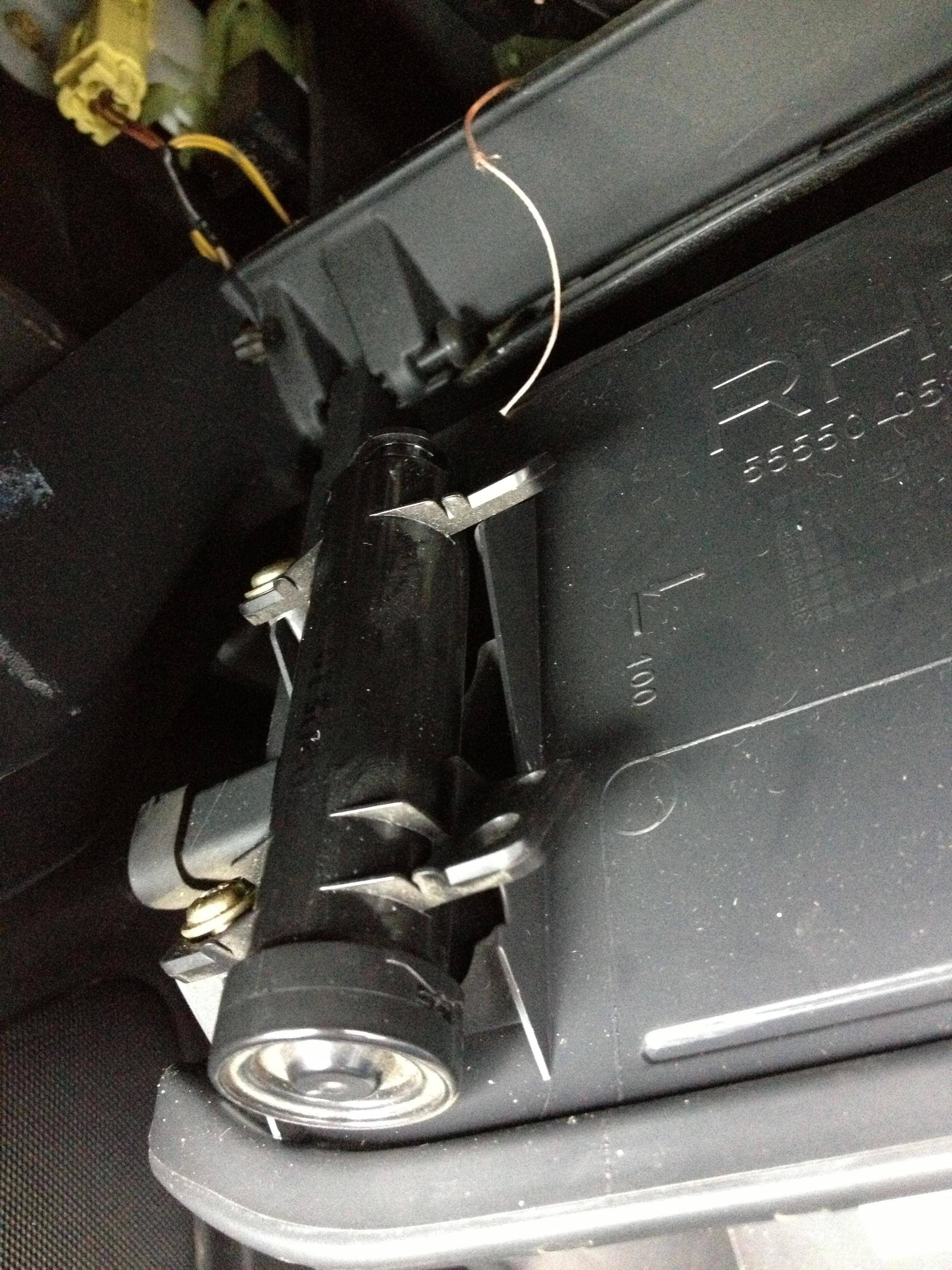 toyota Is this part the glove box damper? Motor Vehicle Maintenance