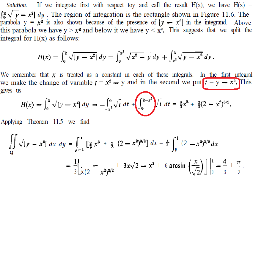 calculus why H(x) = \int_{x^2}^{0} \sqrt tdt + \int_{0}^{ 2x^2