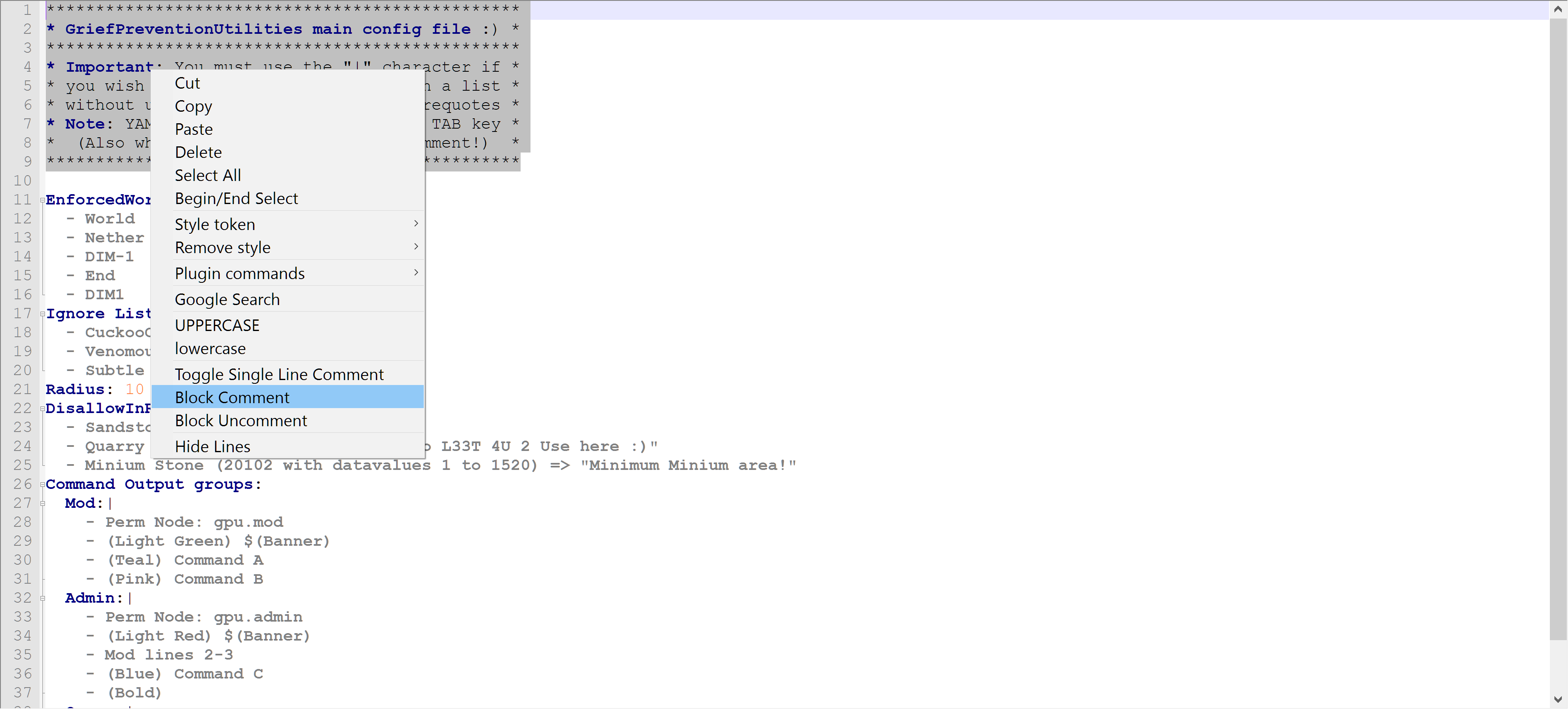 How do you do block comment in yaml? Stack Overflow