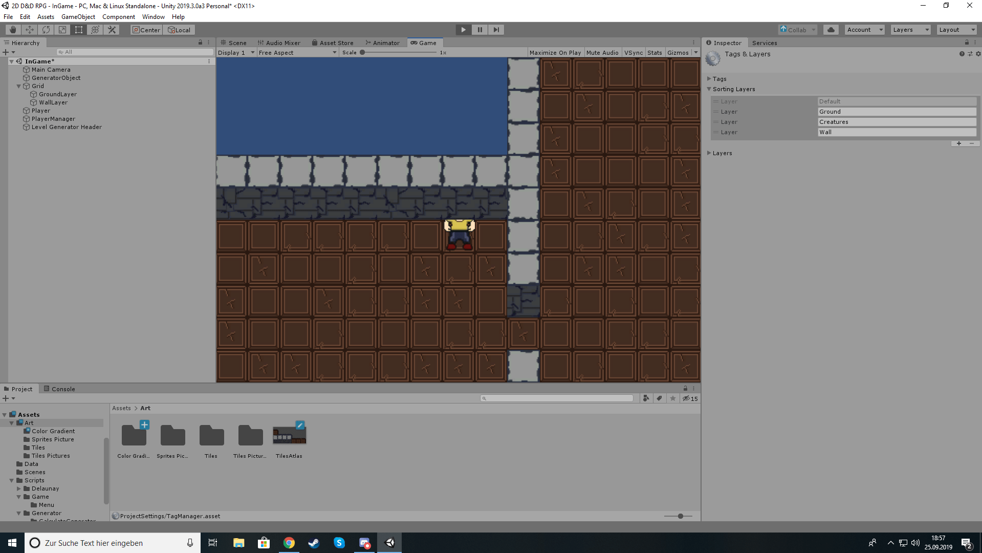 Problem with the Layer System/Tilemap Layer from Unity Game
