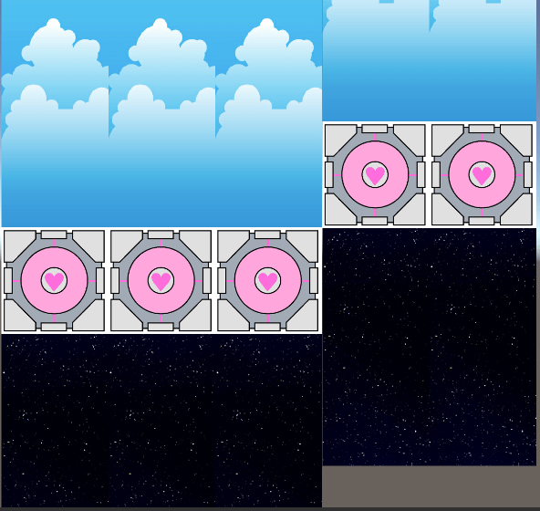unity3d Unity 3D Dynamically 'slicing' background image Stack