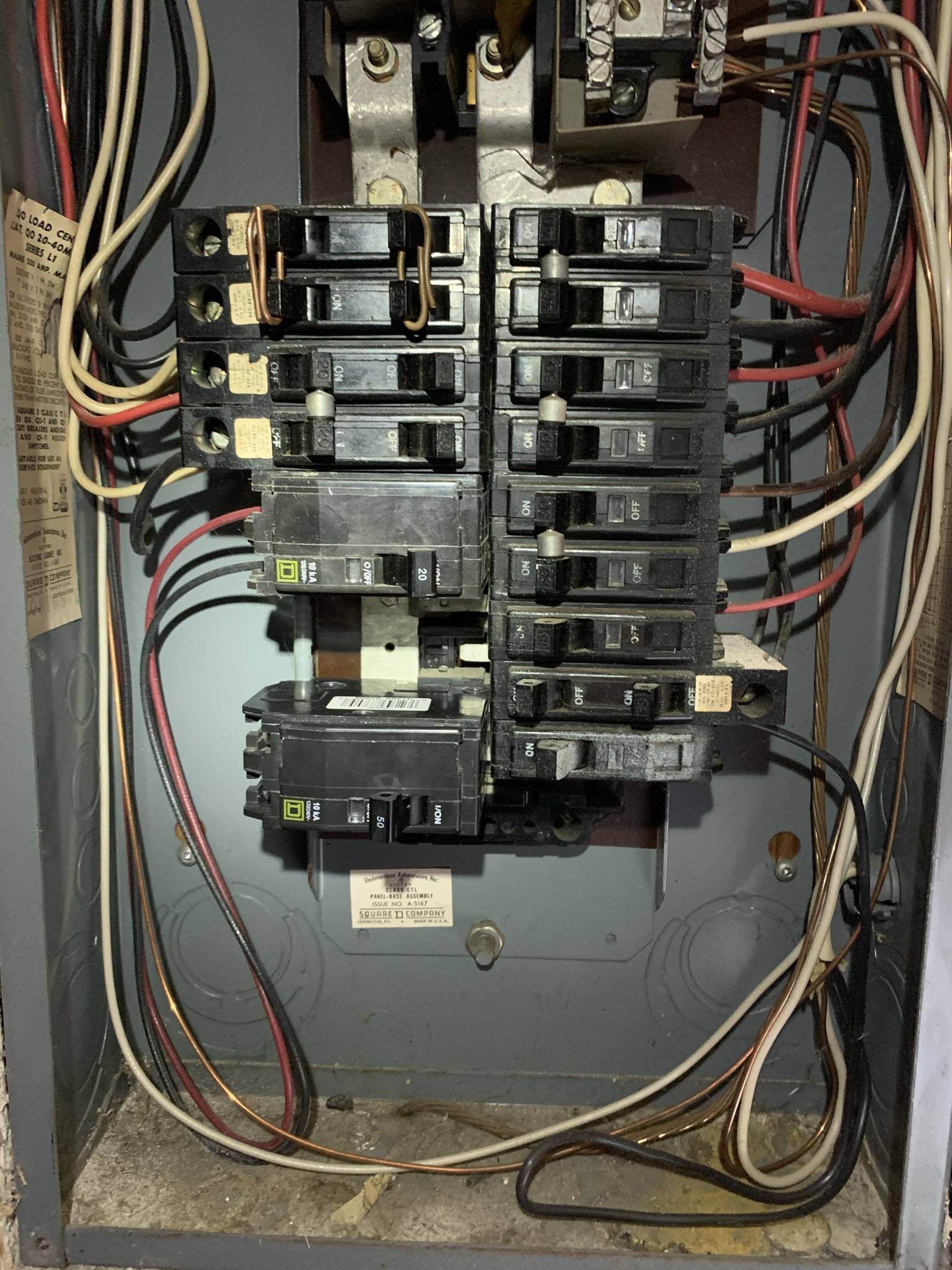 electrical 1969 Square D QO Panel Busbar Rating and Information