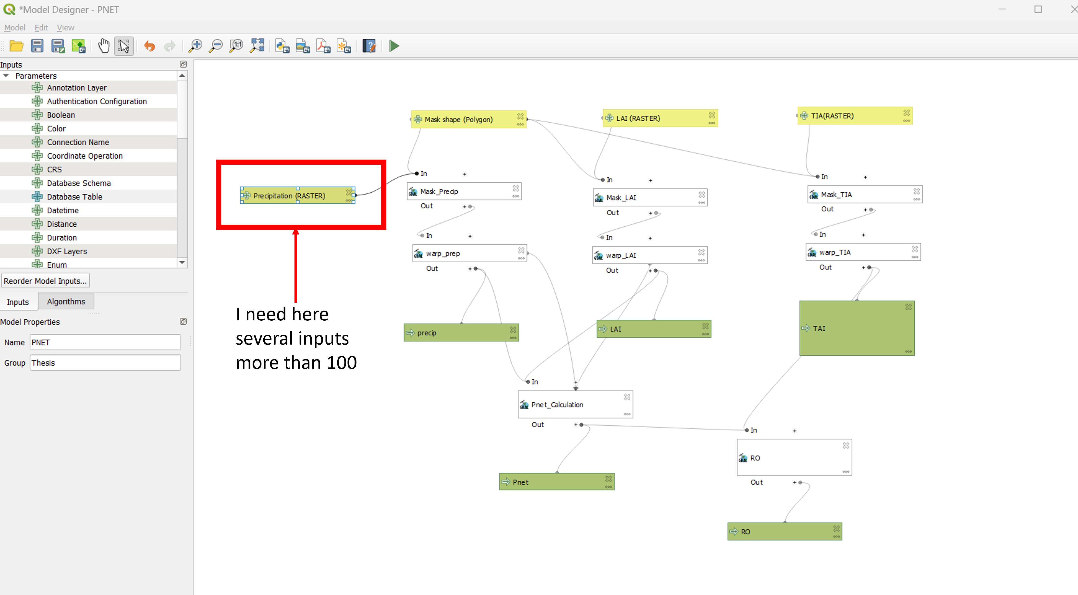 Choose all the files of a folder as an input to run a process in the