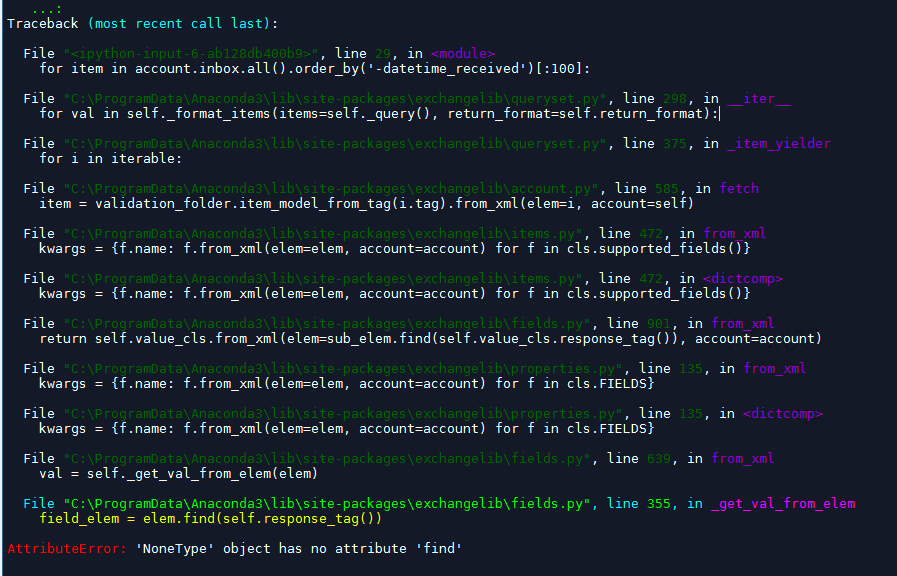 python How do I filter out or skip meeting responses in my inbox