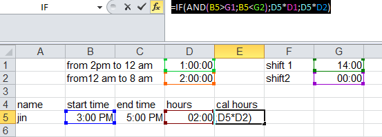 calculating overtime hours in excel Stack Overflow