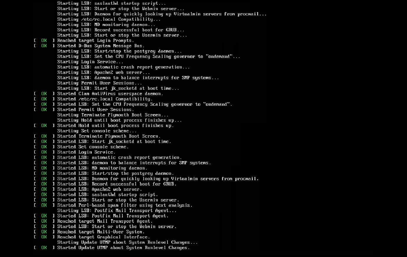 Boot Stopped At Started Update Utmp About System Runlevel