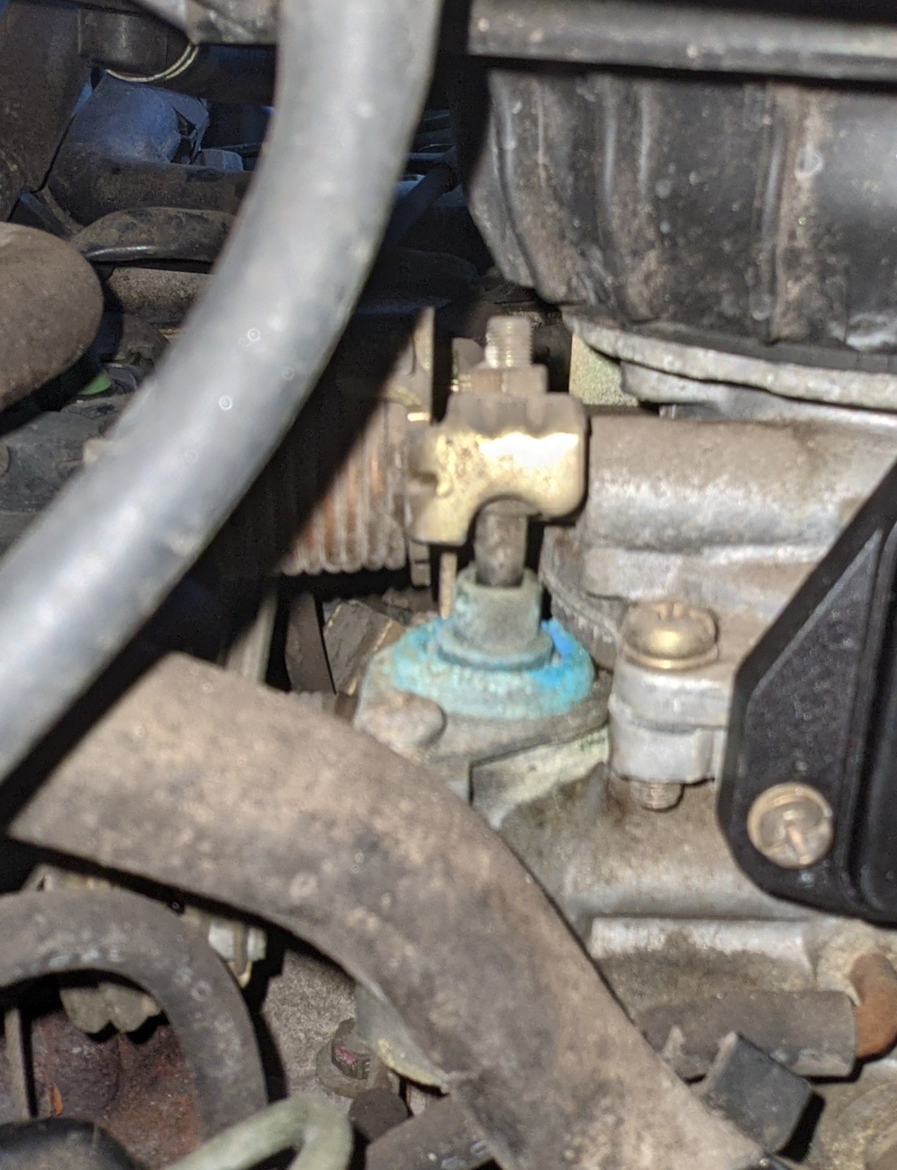 Is blue corrosion on components other than the battery ever normal