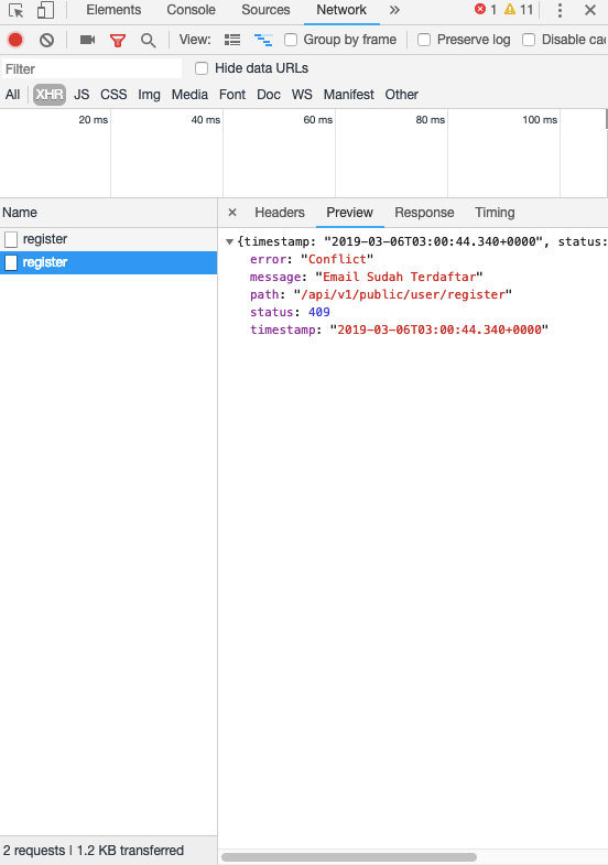 reactjs How do I display notifications from web browser Developer