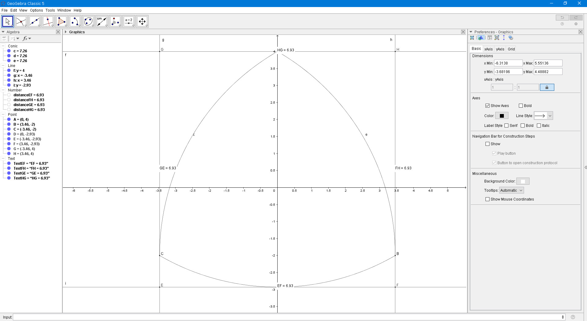 geometry How to calculate the bounding box of any Reuleaux triangle