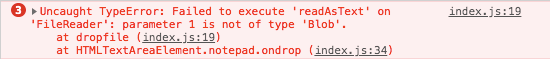 javascript Load Textfile via Drag and Drop on Textarea Stack Overflow