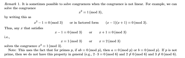 Discrete math(Solve for congruence) Mathematics Stack