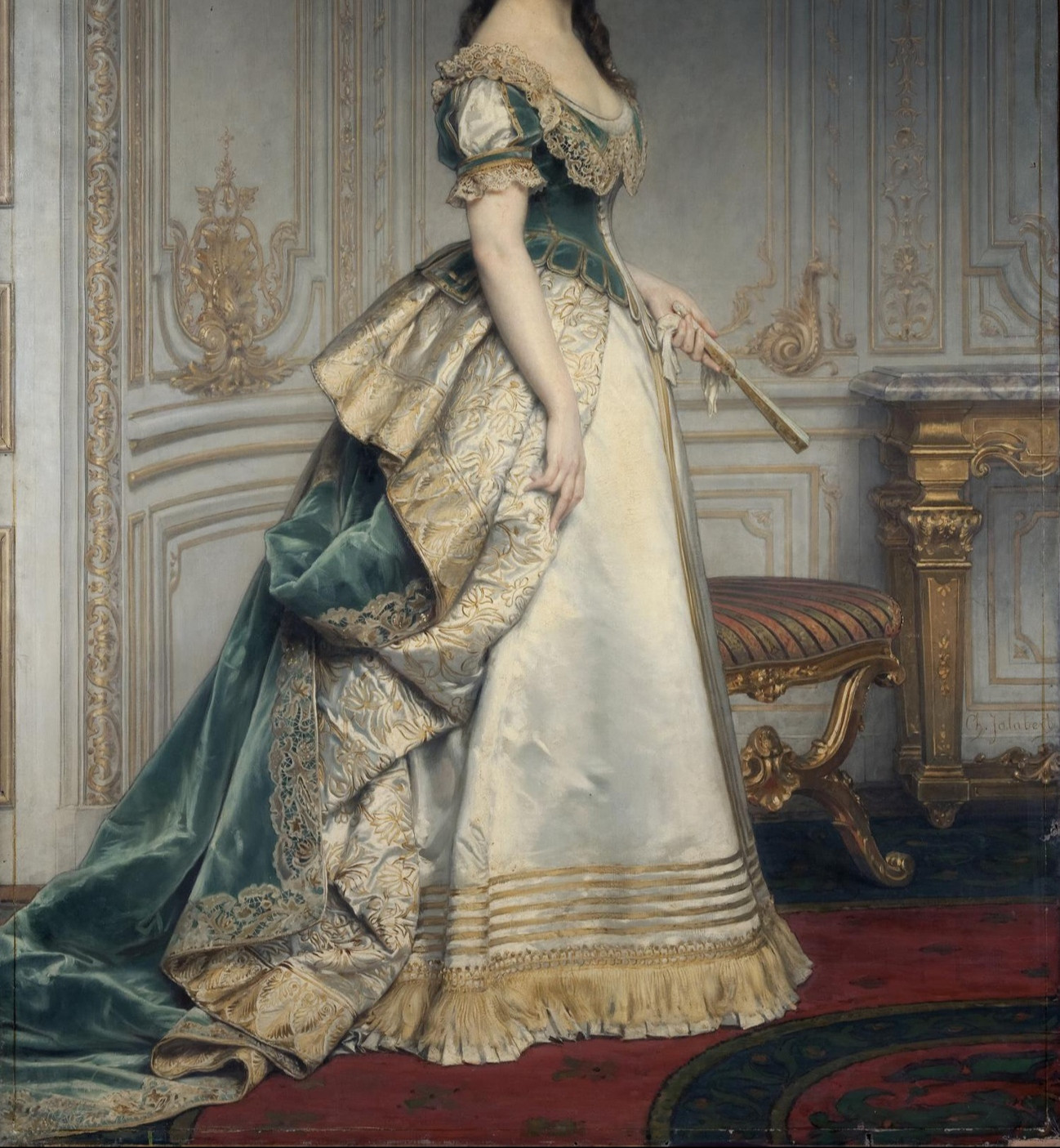 russia What are specific parts of this 19th century dress called