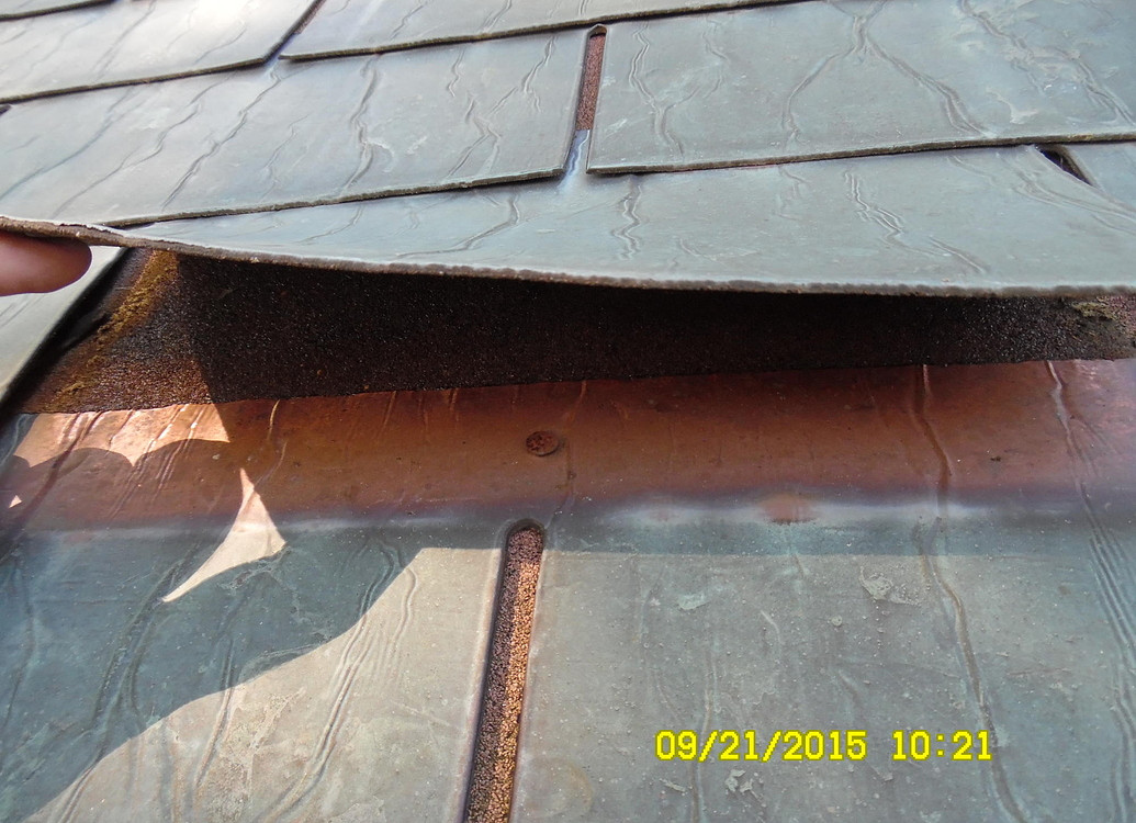 roofing What are these foil covered copper shingles called? What can