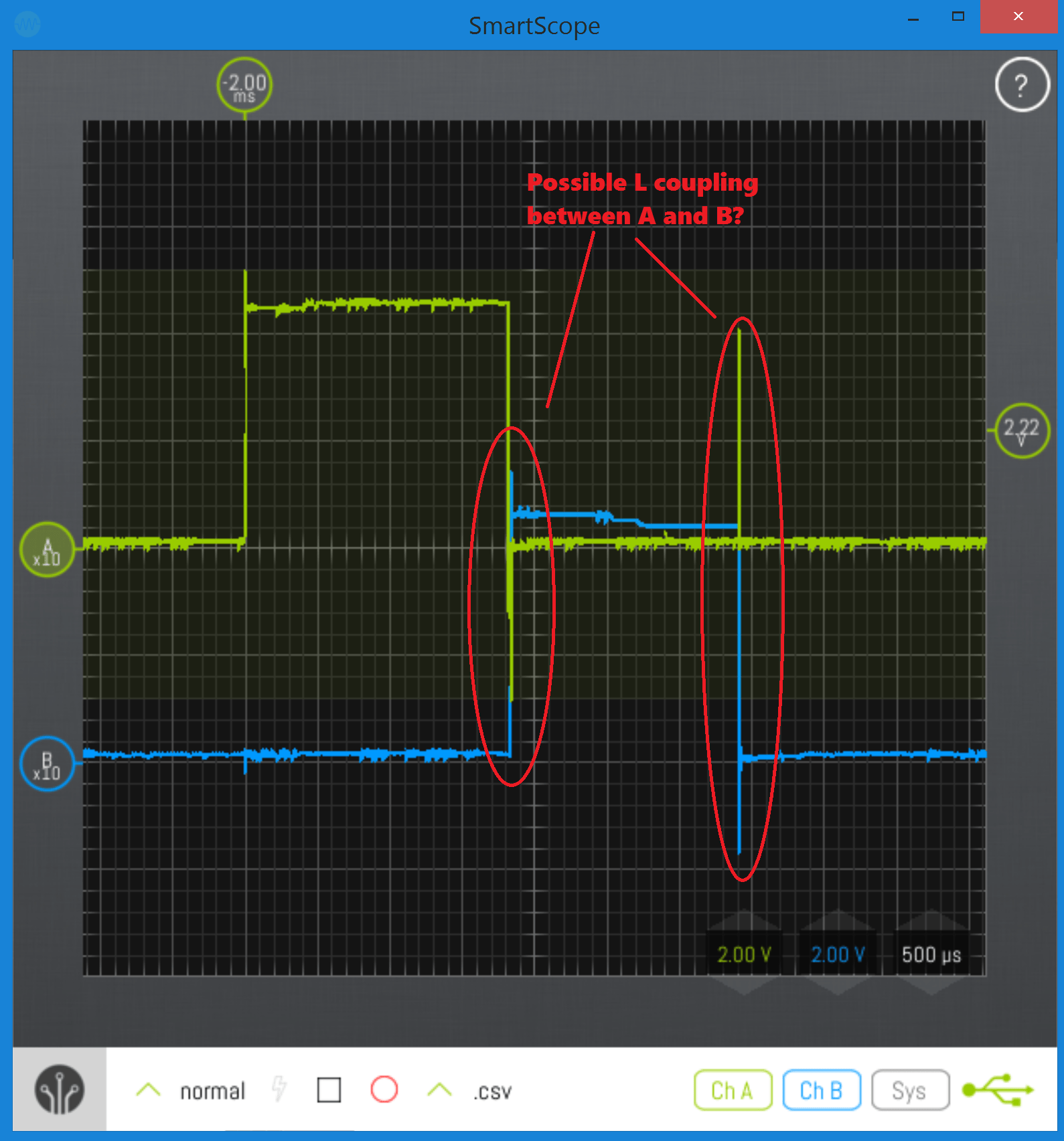 What caused this noise in these servo signals and how do I properly