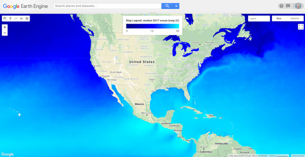 remote sensing How to add colormap scale in Google Earth Engine