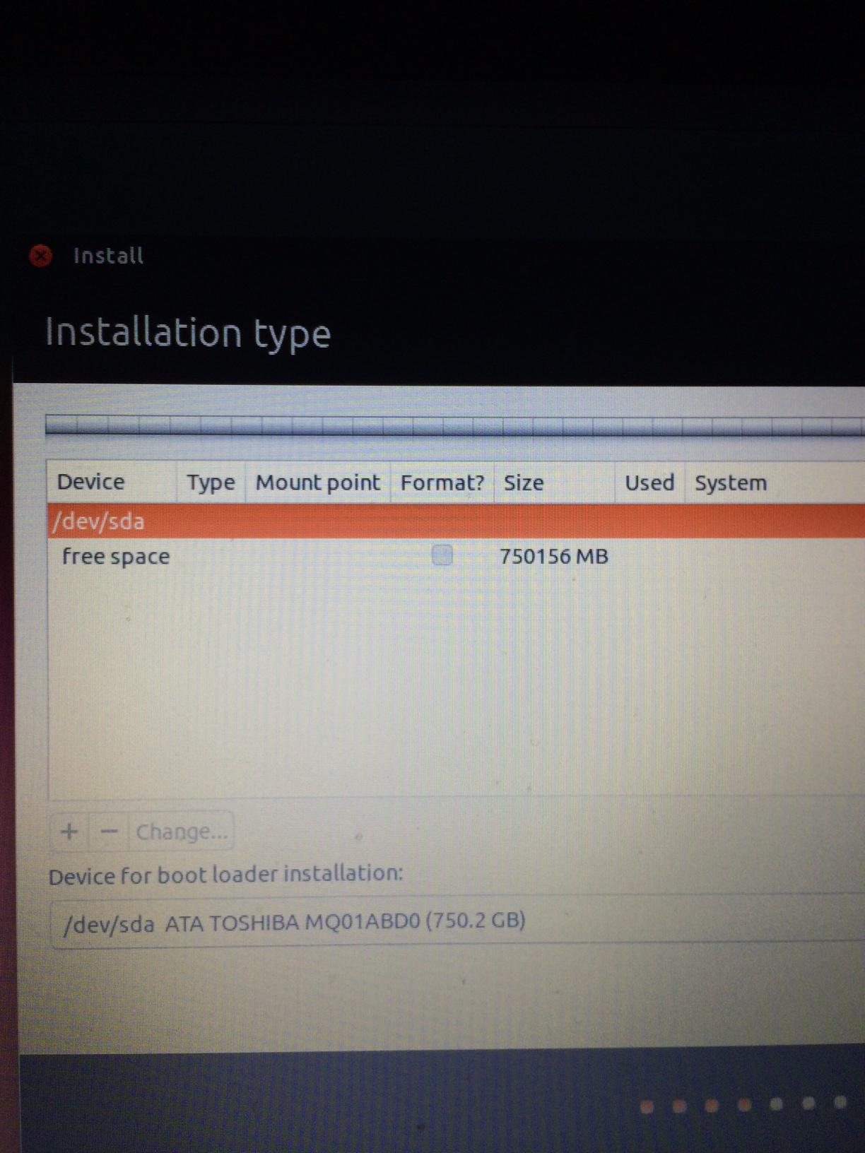 partitioning No PARTITIONs found while installing, dualboot Win8