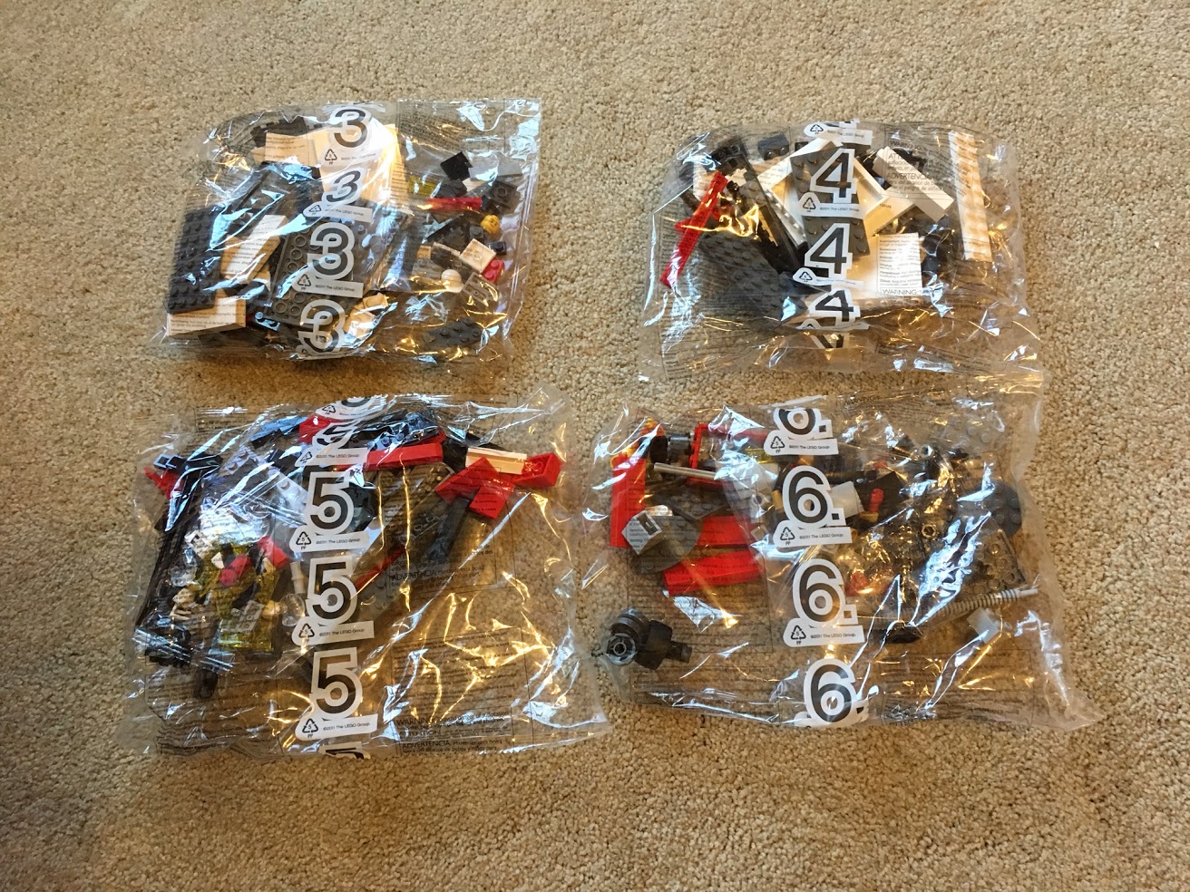 part identification What LEGO set are these bags from? Bricks