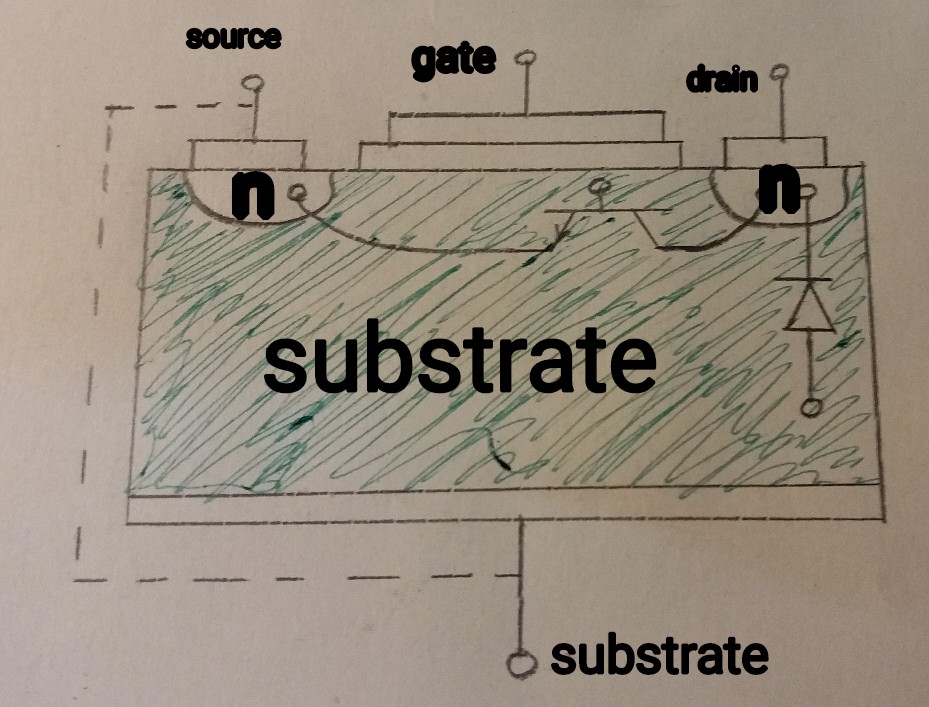 transistors - How to forward the body diode of the mosfet without